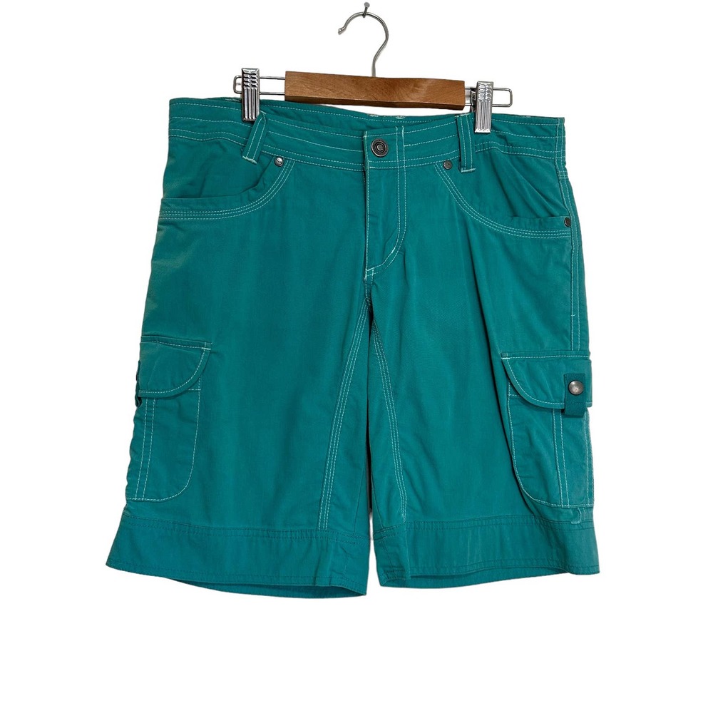 Kuhl Green Vintage Patina Dye Shorts sz 4